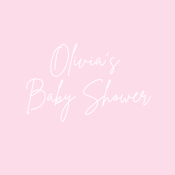 Solid Pink "Oh Baby!" Baby Shower Welcome Sign