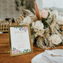 Pink Roses Floral Polite Notice Sign