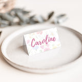 garden party personalised place cards - calligraphy wedding place cards