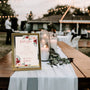 Red & Cream Floral Polite Notice Sign