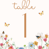 fairytale style wedding table numbers - affordable personalised wedding stationery