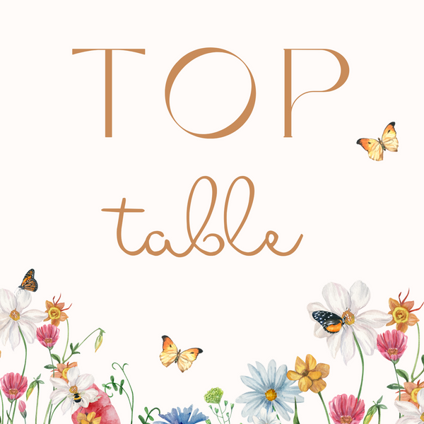 Wild Flowers Table Numbers