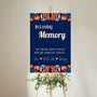 navy retro in loving memory table sign - affordable personalised wedding signs