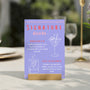 pink and red abstract signature drinks sign - affordable custom wedding signs