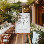 Simple White "The Night Before" Wedding Sign