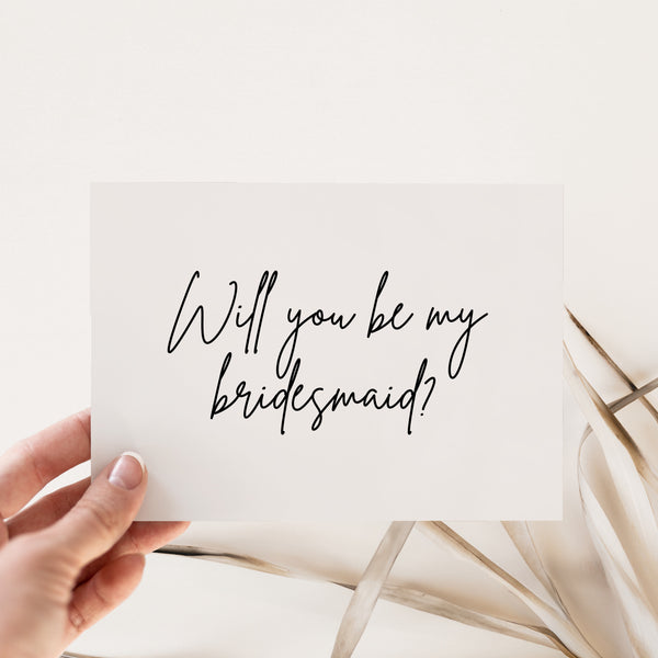 Bridesmaid Proposal Cards - Stone