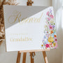 Reserved in Memory Chair Sign - Our Summer Collection features beautiful wedding stationery and signage with gentle summer colours, vibrant florals, and soft butter yellow text – perfect for adding a fresh, romantic feel to your special day.