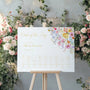Order of the day wedding sign personalised - Summer Collection features beautiful wedding stationery and signage with gentle summer colours, vibrant florals, and soft butter yellow text – perfect for adding a fresh, romantic feel to your special day.