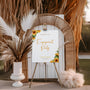 Sunflowers Floral "We're Engaged!" Engagement Party Sign