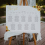 sunflowers floral personalised wedding seating plan sign - personalised wedding seating chart board