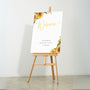 sunflowers floral wedding welcome sign personalised - custom wedding welcome board, with your unique names and dates, with a beautiful and joyous sunflower themed design.