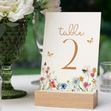 fairytale style wedding table numbers - affordable personalised wedding stationery