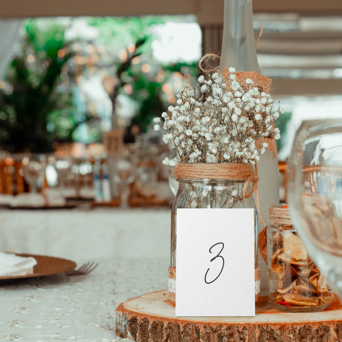 dreamy and elegant wedding table numbers - sophisticated table numbers for wedding