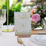 daisy floral table numbers - customised wedding table numbers in daisy design