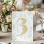 Pastels Table Numbers