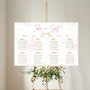 garden party personalised wedding seating plan - affordable custom seating plan