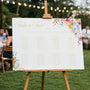 Take A Seat custom seating plan wedding sign - Our Summer Collection features beautiful wedding stationery and signage with gentle summer colours, vibrant florals, and soft butter yellow text – perfect for adding a fresh, romantic feel to your special day.