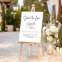 timeless white wedding hashtag sign - affordable personalised wedding signs