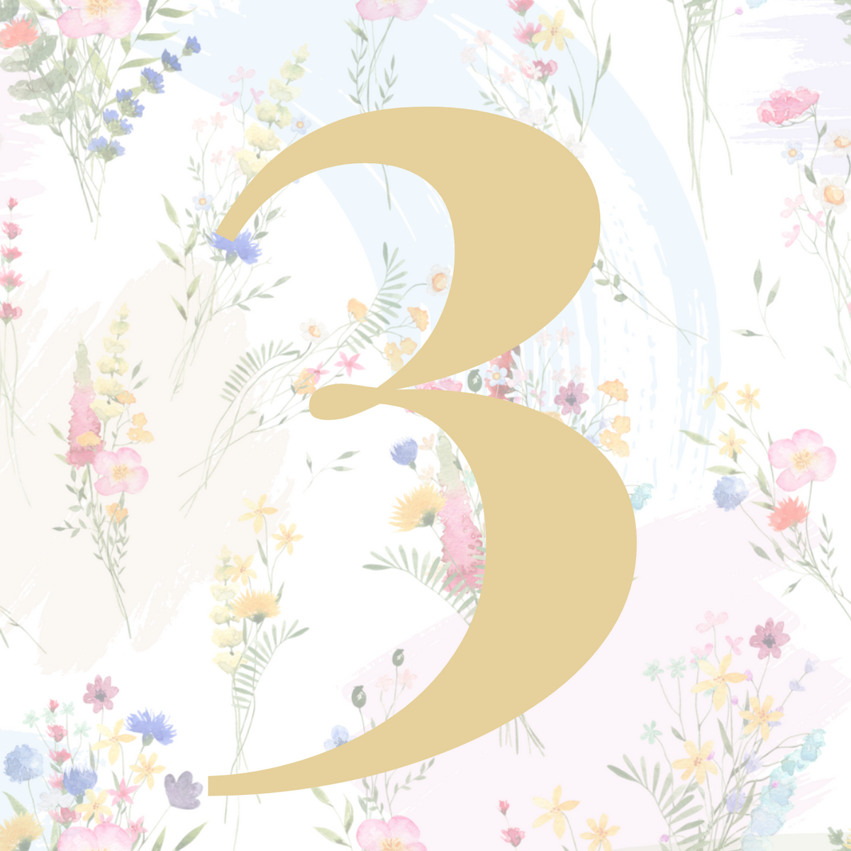 Pastels Table Numbers