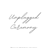 Dreamy Unplugged Ceremony Sign for wedding ceremony - no cameras no phones wedding ceremony sign