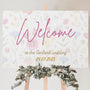 garden party wedding welcome sign - personalised wedding welcome sign