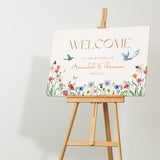 fairytale style wedding welcome sign - affordable personalised wedding signs