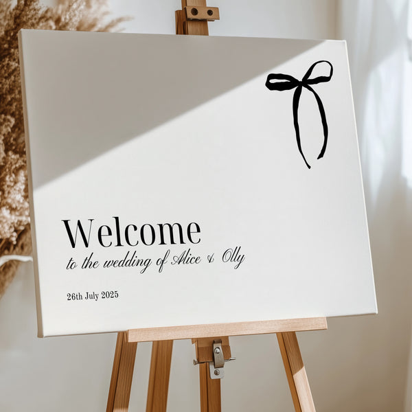 Old Money Wedding Welcome Sign