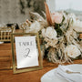 White table numbers - winter collection custom table numbers - wedding table numbers