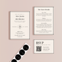 old money wedding stationery essentials bundle - wedding stationery bundle customised - wedding invites bundle with rsvp - personalised wedding invites rsvp bundle