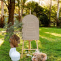 three tier wedding cake menu in sage green