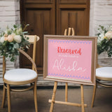 playful style reserved in memory chair sign - affordable wedding ceremony signs