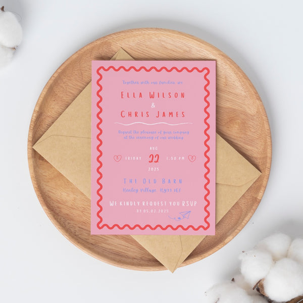 Playful Wedding Invitations