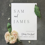 minimlaist save the date invites - affordable personalised save the dates wedding