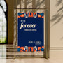 navy retro forever kind of thing wedding welcome sign - affordable wedding signage