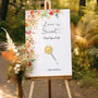 autumn wedding love is sweet sign - sweet table sign for autumn wedding - customised wedding signs uk