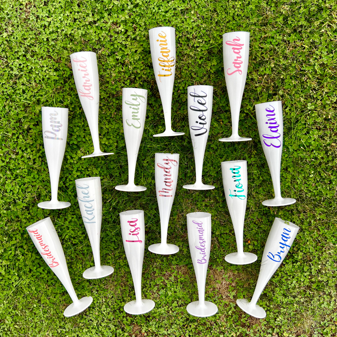 Personalised Bridal Flutes