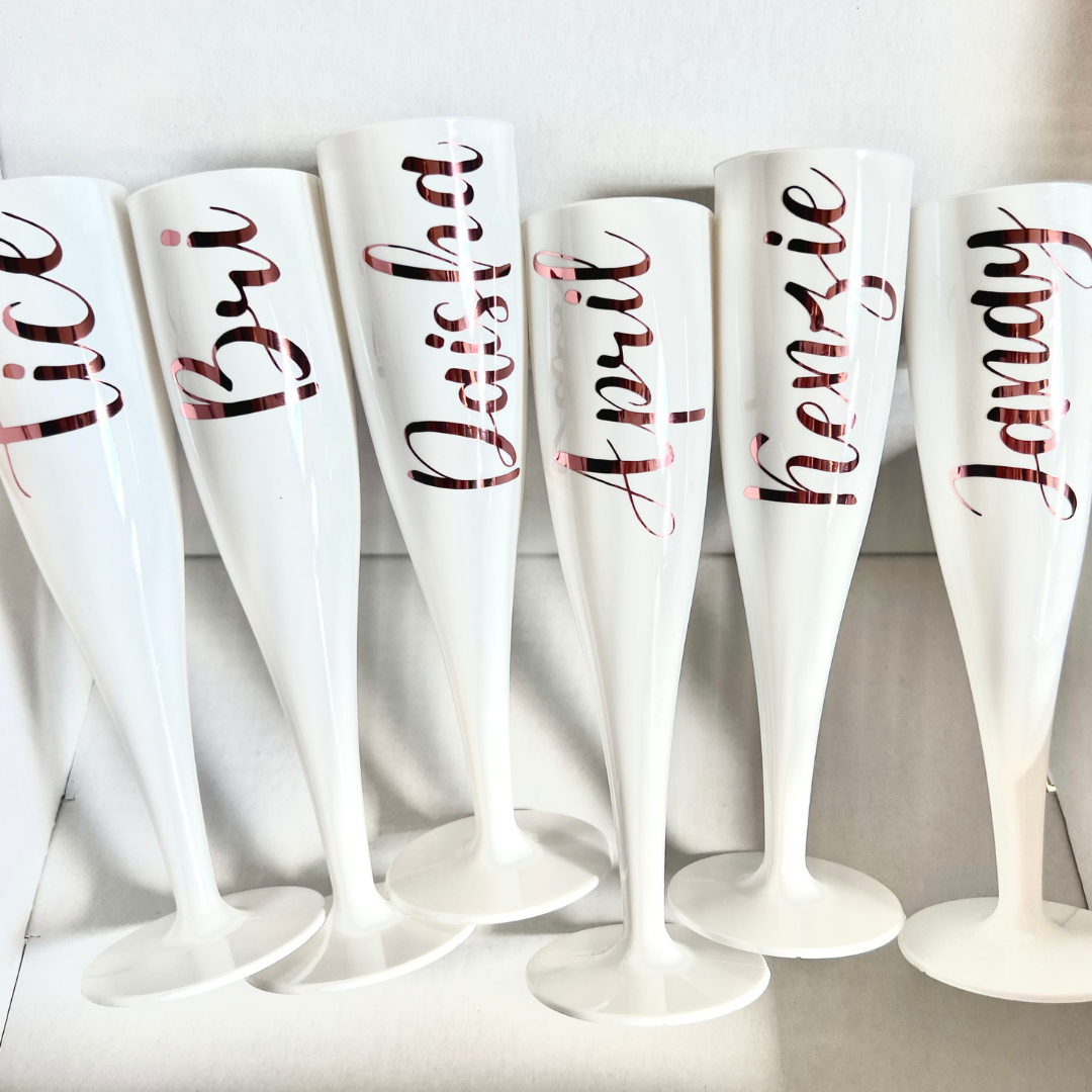 Personalised Bridal Flutes