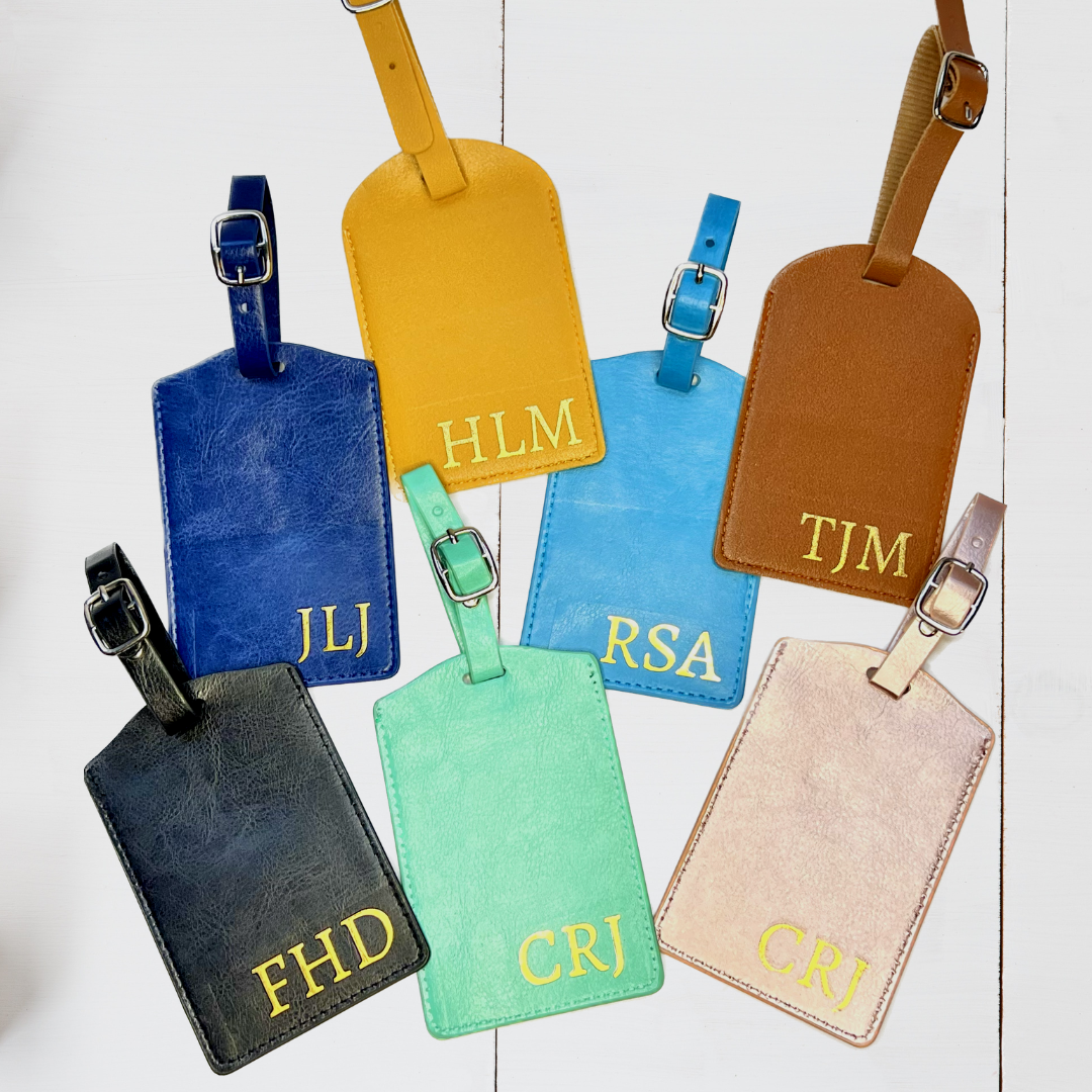 personalised initials luggage tag - personalised luggage tags for bride and groom