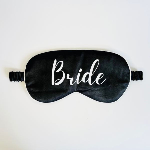 personalised satin eye masks - gifts for bridal party