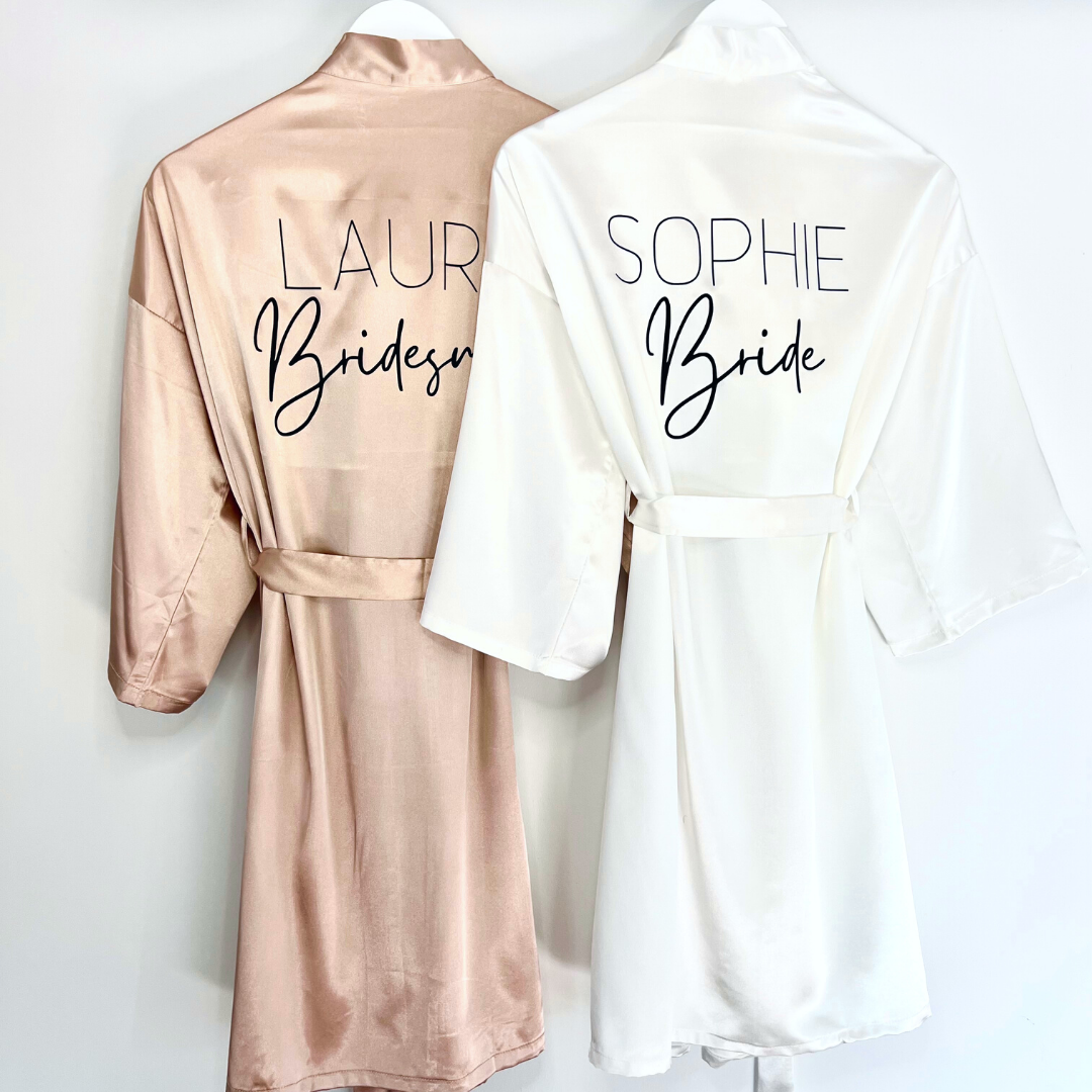 Personalised Bridal Robes