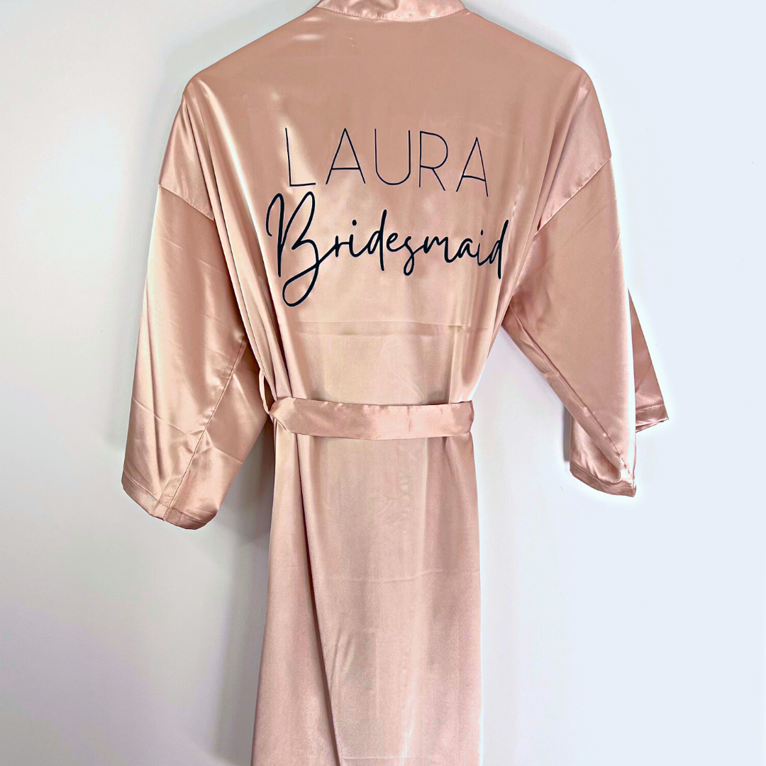 Personalised Prom Robe Personalised Bridal Robes – Little Perfections