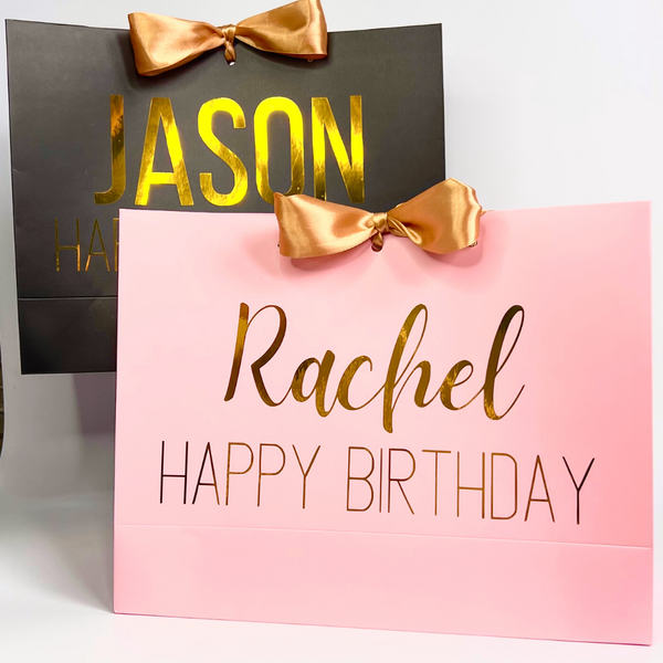 personalised birthday gift bags - personalised gift bags for birthdays