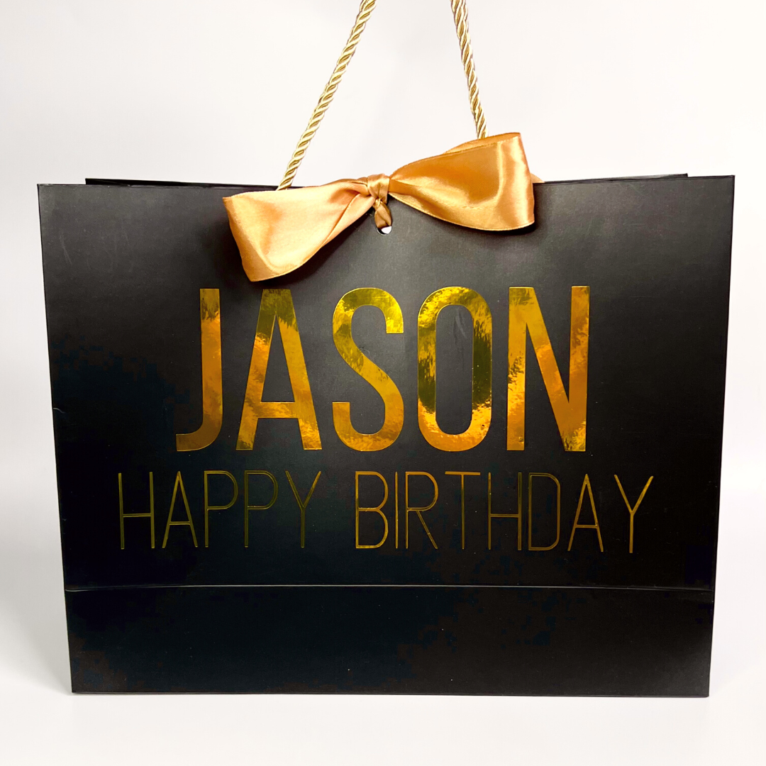 personalised birthday gift bags - personalised gift bags for birthdays