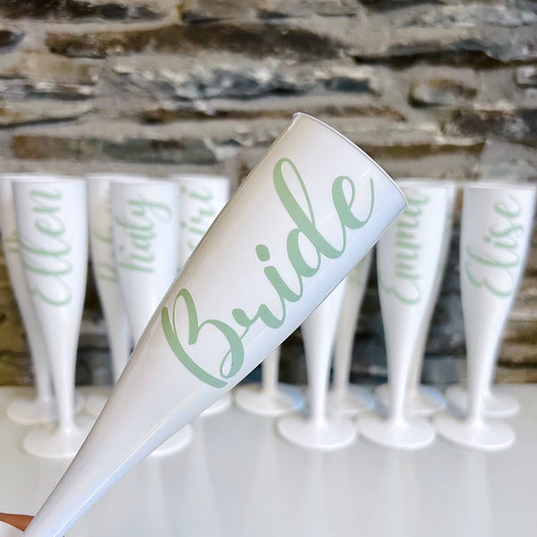 Personalised Bridal Flutes