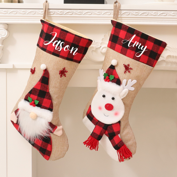 personalised christmas stockings for the family - personalised stockings for kids