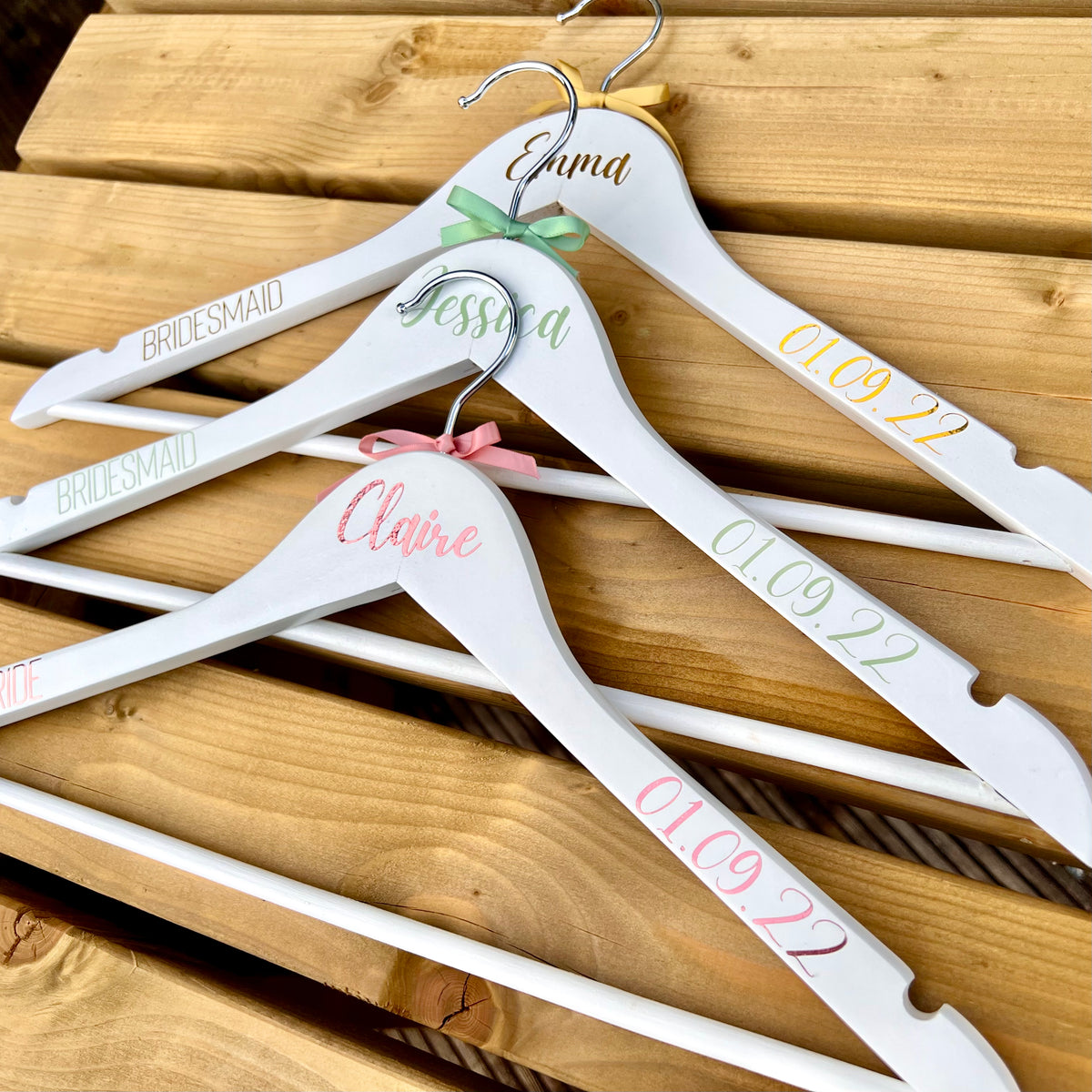 personalised wedding hangers - personalised wedding dress hangers